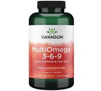 MultiOmega 3-6-9 - Huiles de lin, de bourrache et de poisson - 120 softgels
