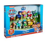 PAW Patrol - Pat Patrouille - Figurines 10e Anniversaire - 10 Figurines Articulées Chase, Marcus, Ruben, Stella, Zuma Et Bien D'Autres - Pat Patrouille Jouet - Cadeau Enfant - Jouet Enfant 3 Ans et +