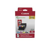Canon + 10x15 cm Fotopapier 50 Blatt Value Pack Noir(e) / Cyan / Magenta / Jaune Original CLI-551 XL