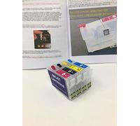 Multipack Cartouches vides rechargeables Autoreset compatibles avec Epson 502XL 502 pour imprimante Epson XP-5100 XP-5105 WF-2860DWF WF-2865DWF WF-2860 WF-2865