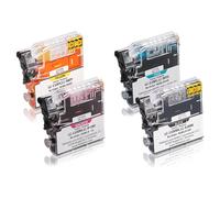 Multipack compatible avec Brother LC-1100VALBP contient 4x Cartouche d'encre