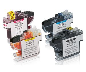 Multipack compatible avec Brother LC-3219 XL VAL contient 1 x LC-3219 XL BK Cartouche d'encre, 1 x LC-3219 XL C Cartouche d'encre, 1 x LC-3219 XL M Cartouche d'encre, 1 x LC-3219 XL Y Cartouche d'encr