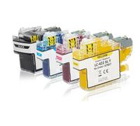 Multipack compatible avec Brother LC-422XLVAL contient 4 cartouches d'encre