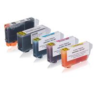 Multipack compatible avec Canon 4479A002 / BCI-3 contient 1xBK, 1xBK, 1xC, 1xM, 1xY