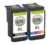 Multipack compatible avec Canon 5437C006 / PG575XL+CL576XL contient 2 cartouches d'impression