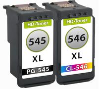 Multipack compatible avec Canon PG-545 XL / CL-546 XL contient 2 cartouches d’encre