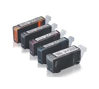 Multipack compatible avec Canon PGI-520 / CLI-521 comprend une cartouche d’encre 5x