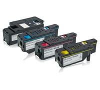 Multipack compatible avec Dell C1700 Series / 1250 / 1350 / 1355 contient 4x Cartouche toner