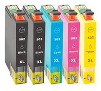 Multipack compatible avec Epson 502 XL comprend une cartouche d’encre 5x