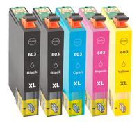 Multipack compatible avec Epson 603 XL comprend une cartouche d’encre 5x
