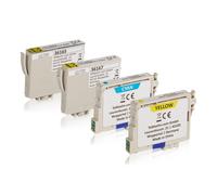 Multipack compatible avec Epson C13T05414010 / T0541 contient 1xBK, 1xC, 1xM, 1xY