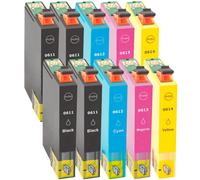 Multipack compatible avec Epson C13T06114010 / T0611 comprend une cartouche d’encre 10x