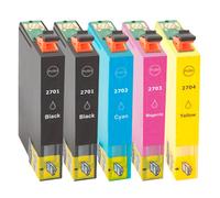 Multipack compatible avec Epson C13T27114010/27XL comprend 5 cartouches d’encre
