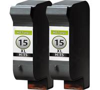 Multipack Compatible avec HP 15 C6615DE comprend 2 cartouches de tête d’impression