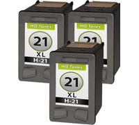 Multipack compatible avec HP 21 comprend 3 cartouches de tête d’impression