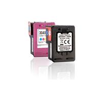Multipack compatible avec HP 3JB05AE / 304XL contient 2x Cartouche à tête d'impression