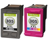 Multipack compatible avec HP 6ZD17AE / 305 XL contient 2 cartouches de tête d'impression