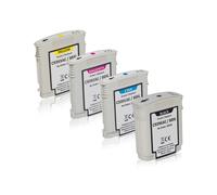 Multipack compatible avec HP C9396AE / 88XL contient 1xBK, 1xC, 1xM, 1xY