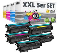 Multipack compatible avec HP CF400X / 201X comprend 5 cartouches de toner