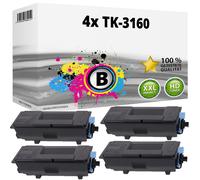 Multipack compatible avec Kyocera TK-3160 / 1T02T90NL0 contient 4x toner