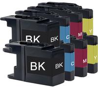 Multipack compatible avec le Brother LC-1280 comprend une cartouche d’encre 8x
