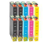 Multipack Compatible avec les cartouches Epson 502 XL contient 10x cartouche d’encre