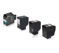 Multipack compatible avec Lexmark 84C0H10 contient 4x Cartouche toner