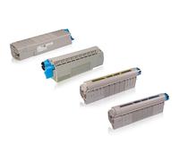 Multipack compatible avec OKI 43865724 / C5850 / C5950 contient 1xBK, 1xC, 1xM, 1xY