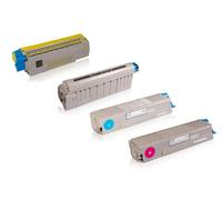 Multipack compatible avec OKI 44315308 contient 4x Cartouche toner