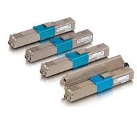 Multipack compatible avec OKI 44469803 contient 4x Cartouche toner