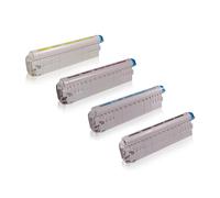 Multipack compatible avec OKI 44844508 contient 4x Cartouche toner