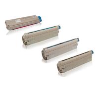 Multipack compatible avec OKI 44844616 / C822 contient 4x Cartouche toner