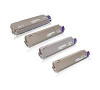Multipack compatible avec OKI 46861308 contient 4x Cartouche toner