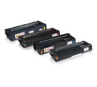 Multipack compatible avec Ricoh 406094 / SPC220E contient 4x Cartouche toner