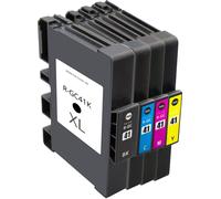 Multipack compatible avec Ricoh GC-41 comprend une cartouche d’encre 4x