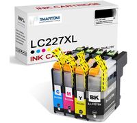 Multipack de 4 Cartouches d'encre compatibles avec Les modèles Brother LC227XL LC225XL pour imprimantes Brother DCP-J4120DW MFC-J4420DW MFC-J4620DW MFC-J4625DW