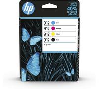 HP 912 Pack de 4 cartouches d'encre Noir/Cyan/Magenta/Jaune authentiques