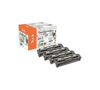Peach Multipack de cartouches Compatible Canon CRG-718 1x3500+3x2800 pages Pack de 3 Noir G