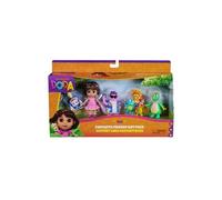 Dora - Coffret Cadeau Amis Fantastiques - 5 Figurines avec L’Héroïne, Babouche Tico Véra Et Le Trio Fiesta - Figurine À Collectionner - Dessin Animé Jouet Maison De Poupée - Jouet Enfant 3 Ans Et +