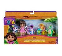 Dora - Coffret Cadeau Amis Fantastiques - Figurines À Collectionner | Figurines Dora Et Ses Amis - 5 Figurines Articulées - Stimule L'imagination - Dessin Animé - Dès 3 Ans
