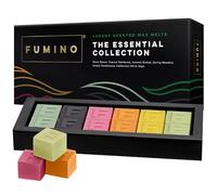 Multipack de Fondants Cires Parfumées Essentiels, Artisanales et de Luxe Fumino - 12 Cires Parfumées et 6 Parfums Intenses à Base de Cire d’abeille et d’huile de Noix de Coco