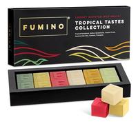 Multipack de Fondants Cires Parfumées Goûts Tropicaux, Artisanales et de Luxe Fumino - 12 Cires Parfumées et 6 Parfums Intenses à Base de Cire d’abeille et d’huile de Noix de Coco