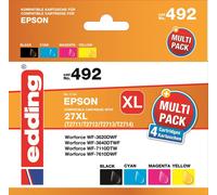 Multipack EDDING Epson T2711/712/713/714 (27XL) black+colour