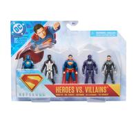 DC Comics – Multipack 5 figurines articulées 8 cm – Super-héros et super-vilain – Jouet enfant 4+