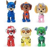 Paw Patrol - Multipack 6 figurines - La Super Patrouille Le Film - Chase Marcus Ruben - Jouet 3 ans+