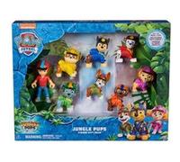 Paw Patrol - Pat Patrouille - Coffret Cadeau 8 Figurines Jungle Pups - Figurine Pat Patrouille À Collectionner - Pat Patrouille Jouet - Cadeau Enfant 3 Ans et + - Jouet Enfant 3 Ans et +