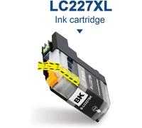 Multipack of 4 Ink Cartridges Compatible with Brother LC227XL LC225XL Printers for Brother DCP-J4120DW MFC-J4420DW MFC-J4620DW MFC-J4625DW Printers
