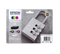 Multipack Original Epson T3586 C13T35864010 4 cartouches Noir Cyan Magenta Jaune Pour imprimante WF-4720DWF WF-4725DWF WF-4730DTWF WF-4740DTWF