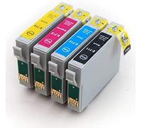 Multipack T0715 = T0711 T0712 T0713 T0714 pour imprimante EPSON SX 100 105 110 115 200 205 210 215 218 400 405 405 WiFi 410 415 510W 515W 600FW 610FW - Plein d'encre