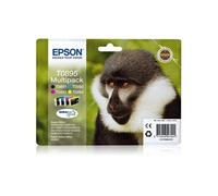 Cartouche d'Encre - Imprimante EPSON Multipack T0895 - Singe - Noir, Cyan, Magenta, Jaune (C13T08954020)